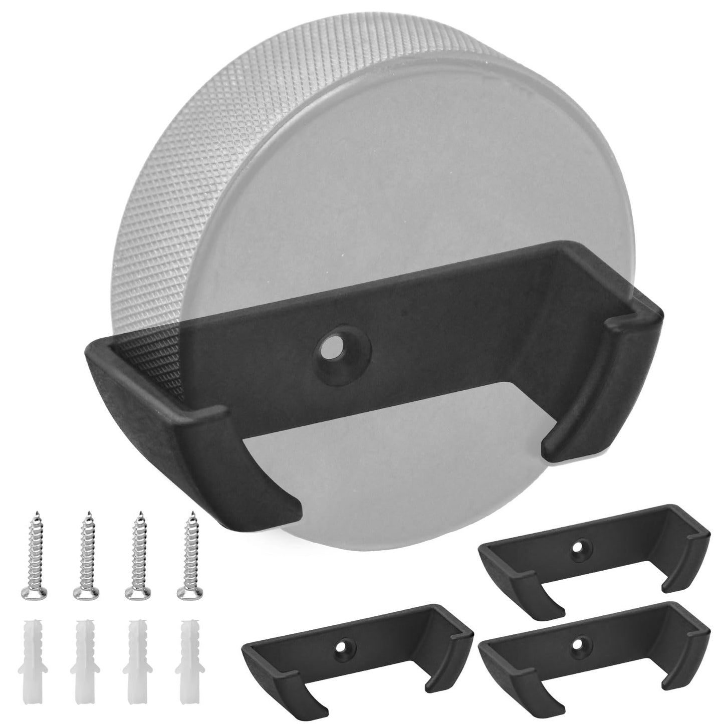 ZHIXING Hockey Puck Wall Mount Display (4 Pack) Wall Rack Holder Brackets for Collectible Pucks & Game Winning Pucks, Wall-Mountable, Holder for all Ice hockey