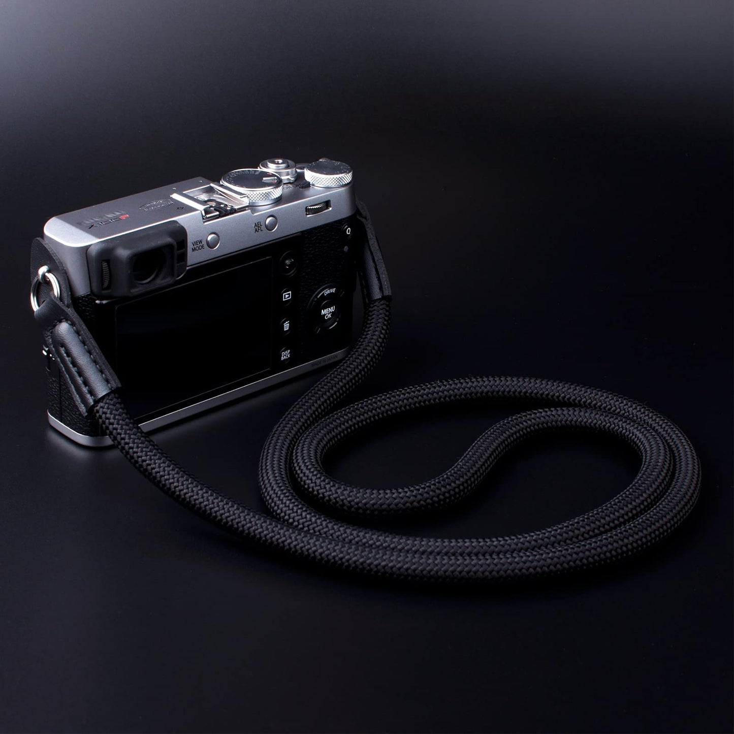 VKO Vintage Camera Neck Strap,Nylon Rope Camera Shoulder Straps for Photographers Film DSLR Black
