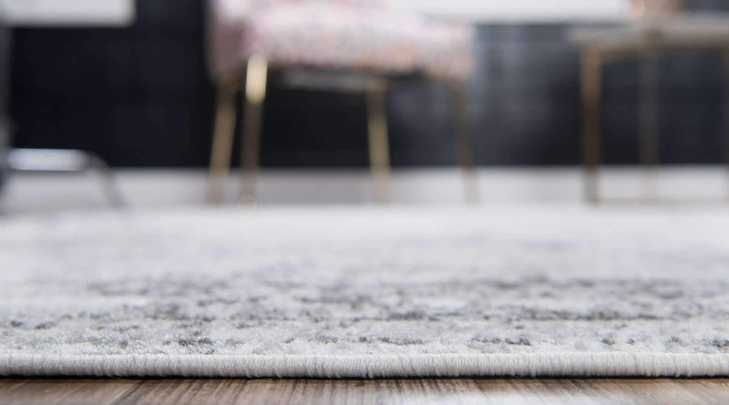Unique Loom Sofia Collection Area Rug - Casino (3' 3" x 5' 3" Rectangle, Gray/ Beige)