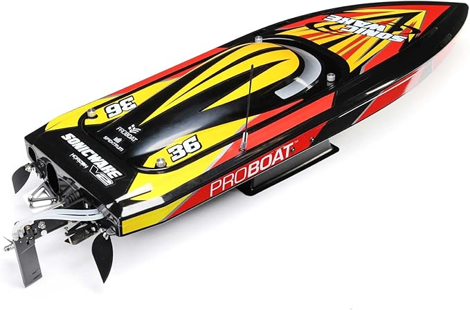 Pro Boat Sonicwake V2 36 Self-Righting Brushless RC Boat Deep-V RTR Batteries and Charger Not Inccuded Black PRB08032V2T1