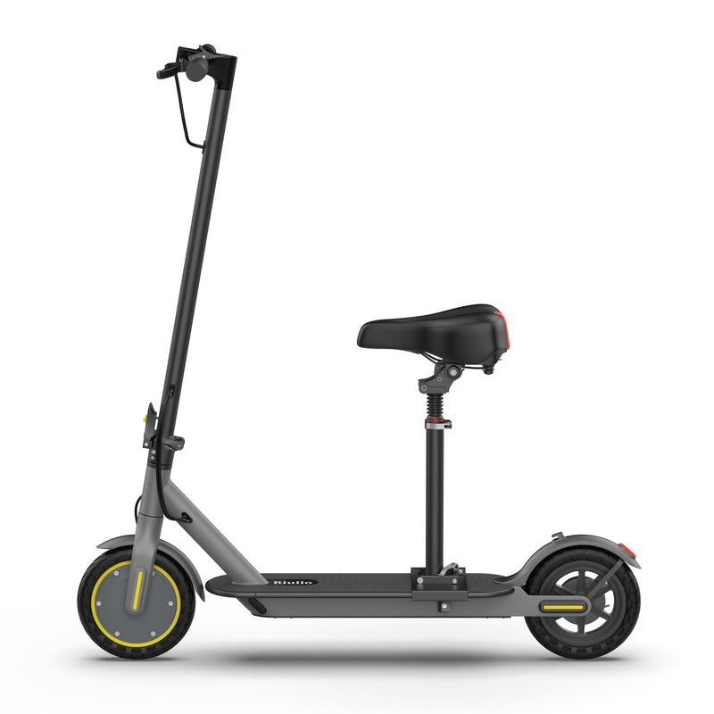 NAVIC Electric Scooter Adults, 8.5" Solid Tires, 16/Mph, 350W Motor, 22 Miles Range, Folding E-Scooter with Seat, Dual Braking Dual Suspension, Escooter for Adults with App