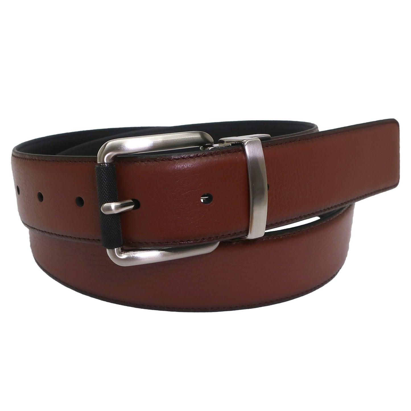IZOD, Mens, Reversible Leather Belt, Black, 42/44