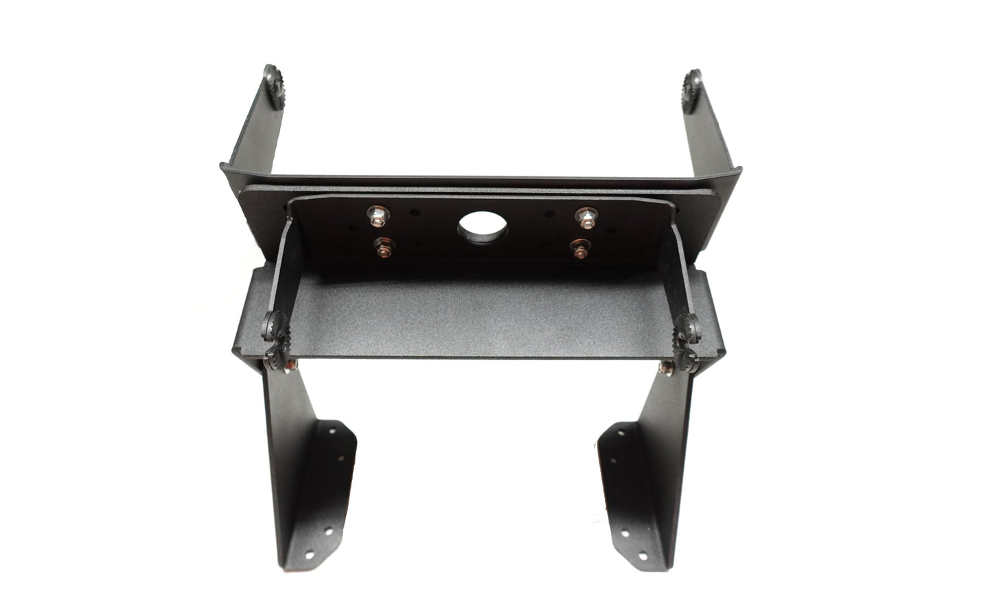 Baldwin Iron Works Universal Dual Graph to Graph Fish Finder Mount-Made in USA- Compatible with Garmin/Lowrance/Humminbird and More (8" H) (Dual Graph Mount)