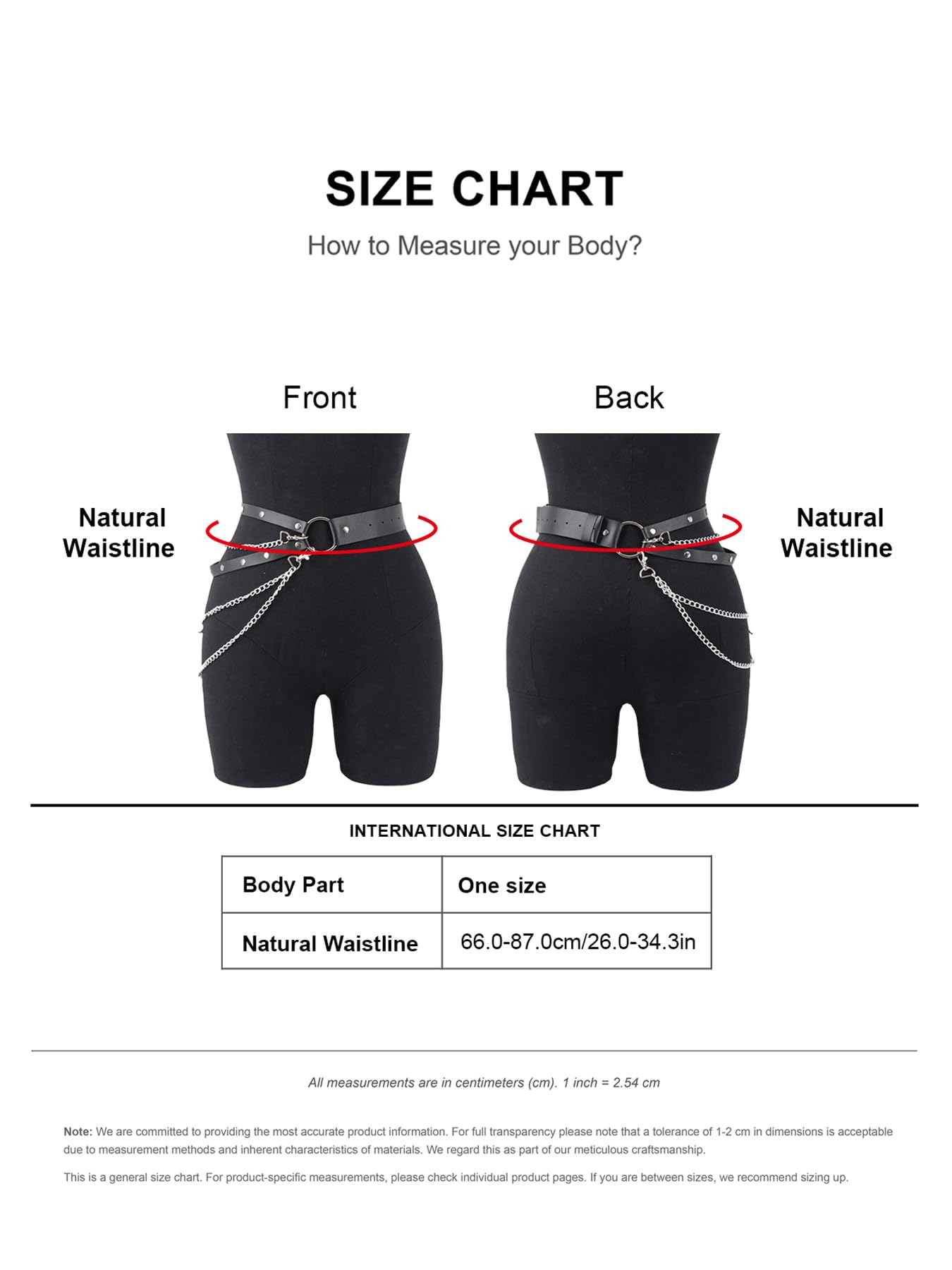 Women’s Adjustable Waist Belt with Chain Layer – Faux Leather Double Strap Belt with Alloy Ring – Minimalist Streetwear Accessory for Festival, Photoshoot, Outfit Styling(Fit waist 26.0-34.3in)