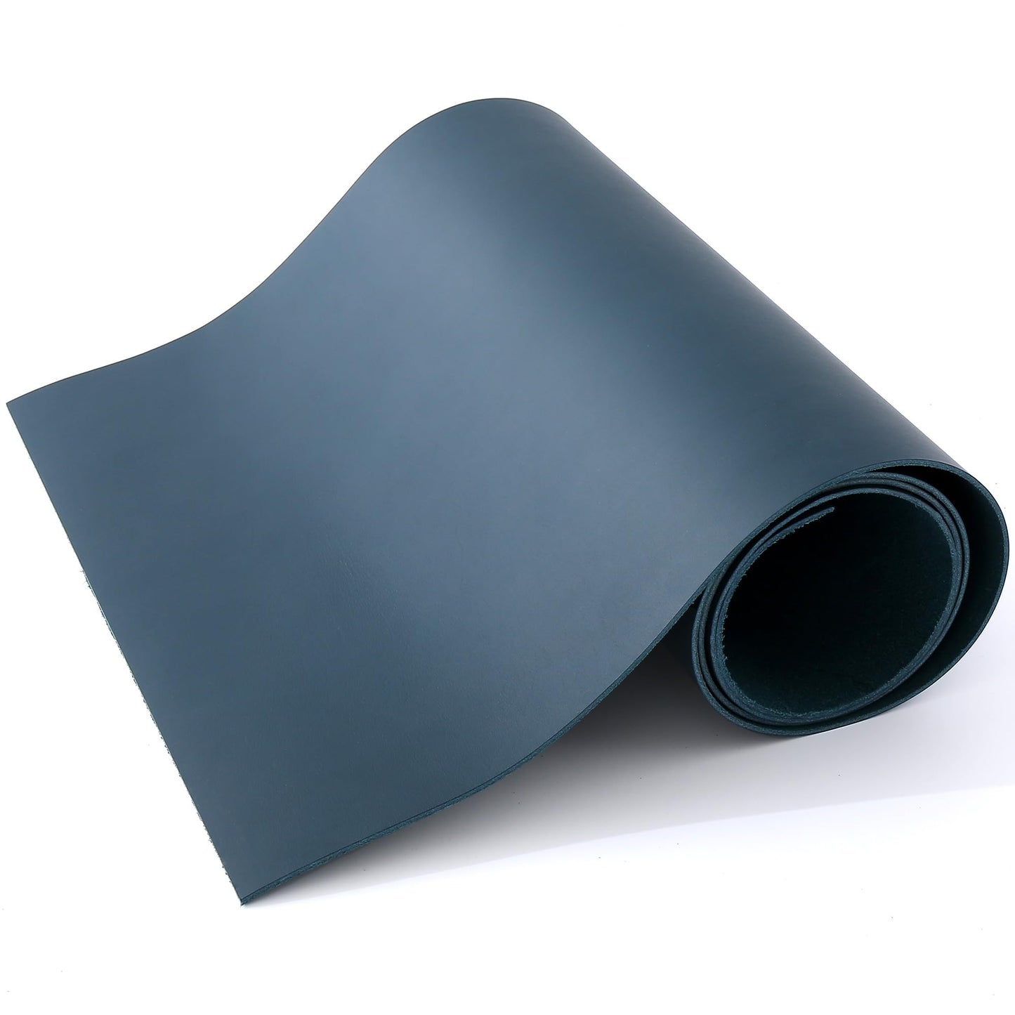 SiiRo SiiRo 17"x70" Vegetable Tanned Leather Sheet, 2.5mm Thick Full Grain Cowhide Leather Roll, Dark Blue Leather for Wallets, Belts, Bags, Straps, DIY Leather Craft