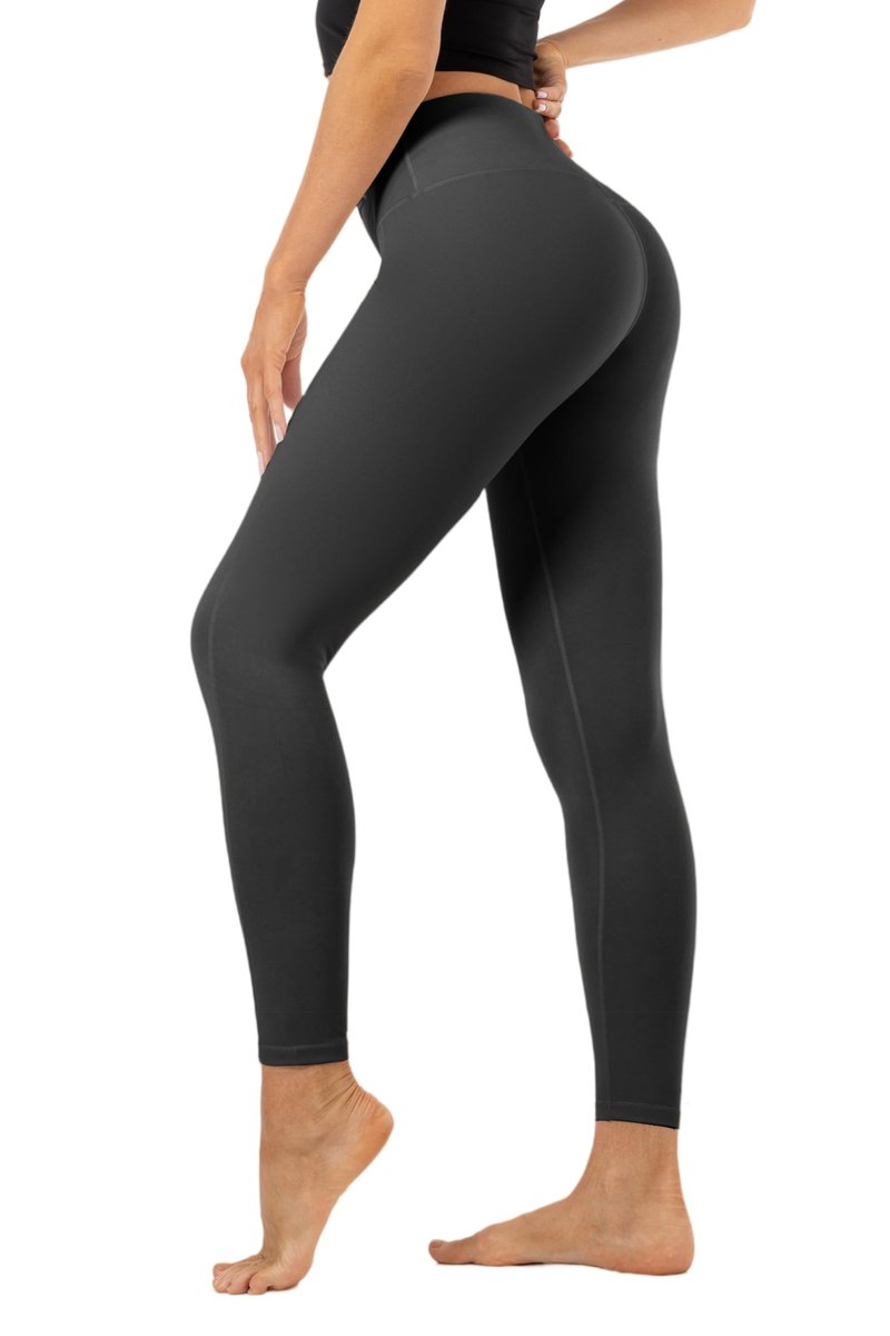 KEEPFAST Leggings for Women Tummy Control-Thick Buttery Soft High Waisted Workout Yoga Pants for Women with Inner Pocket Khaki