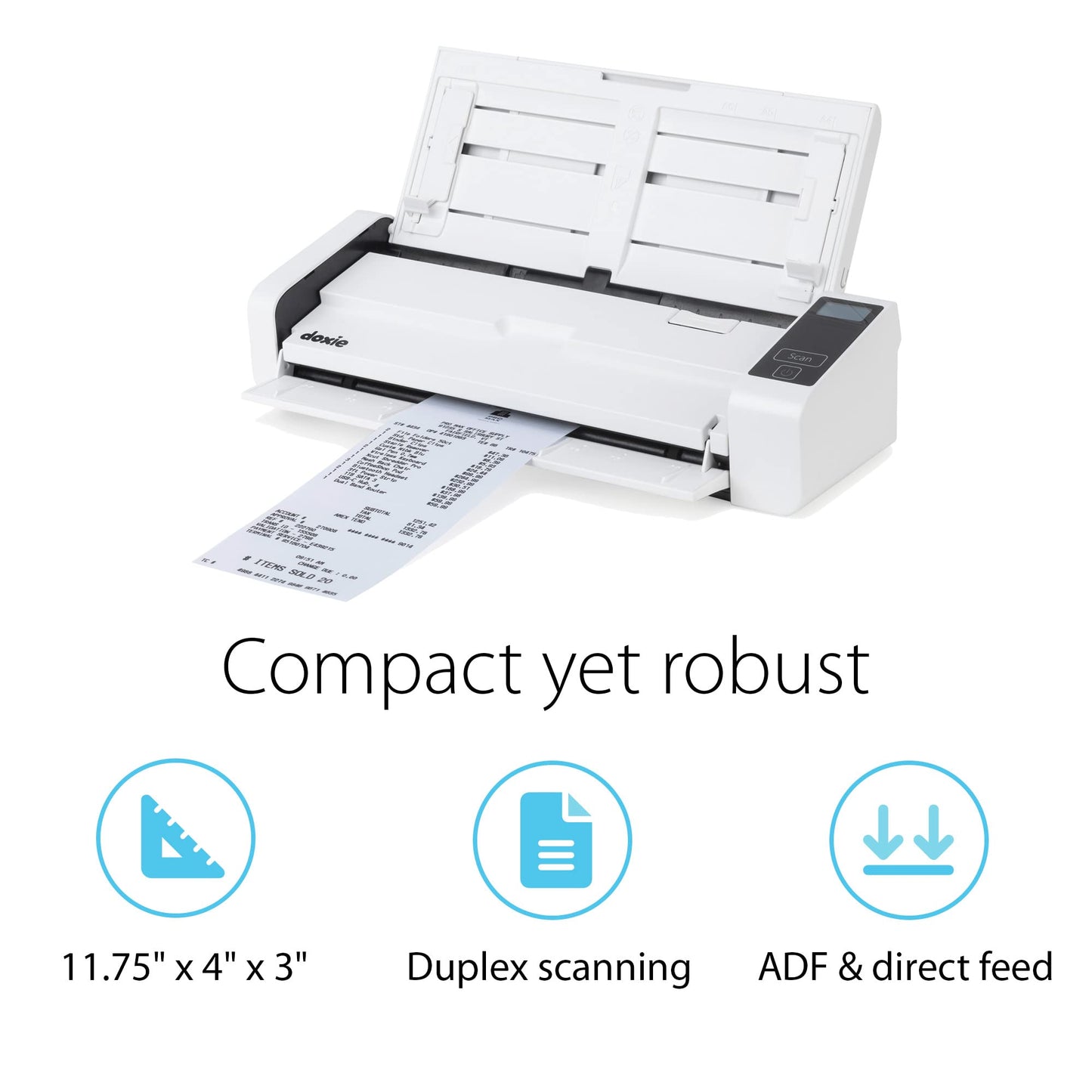Doxie Pro - Duplex Document Scanner and Receipt Scanner for Home and Office with Amazing Software for Mac and PC