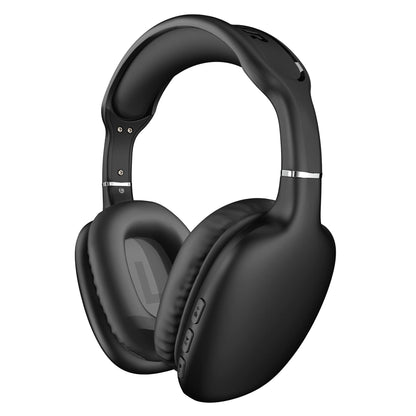HyperGear Wireless Headphones Bluetooth Black- Noise Isolation Headphones Wireless Over the Ear Head Phones, Gym Headset Built-in Mic Controls Square Foam Cups Foldable Headphone for Women and Men
