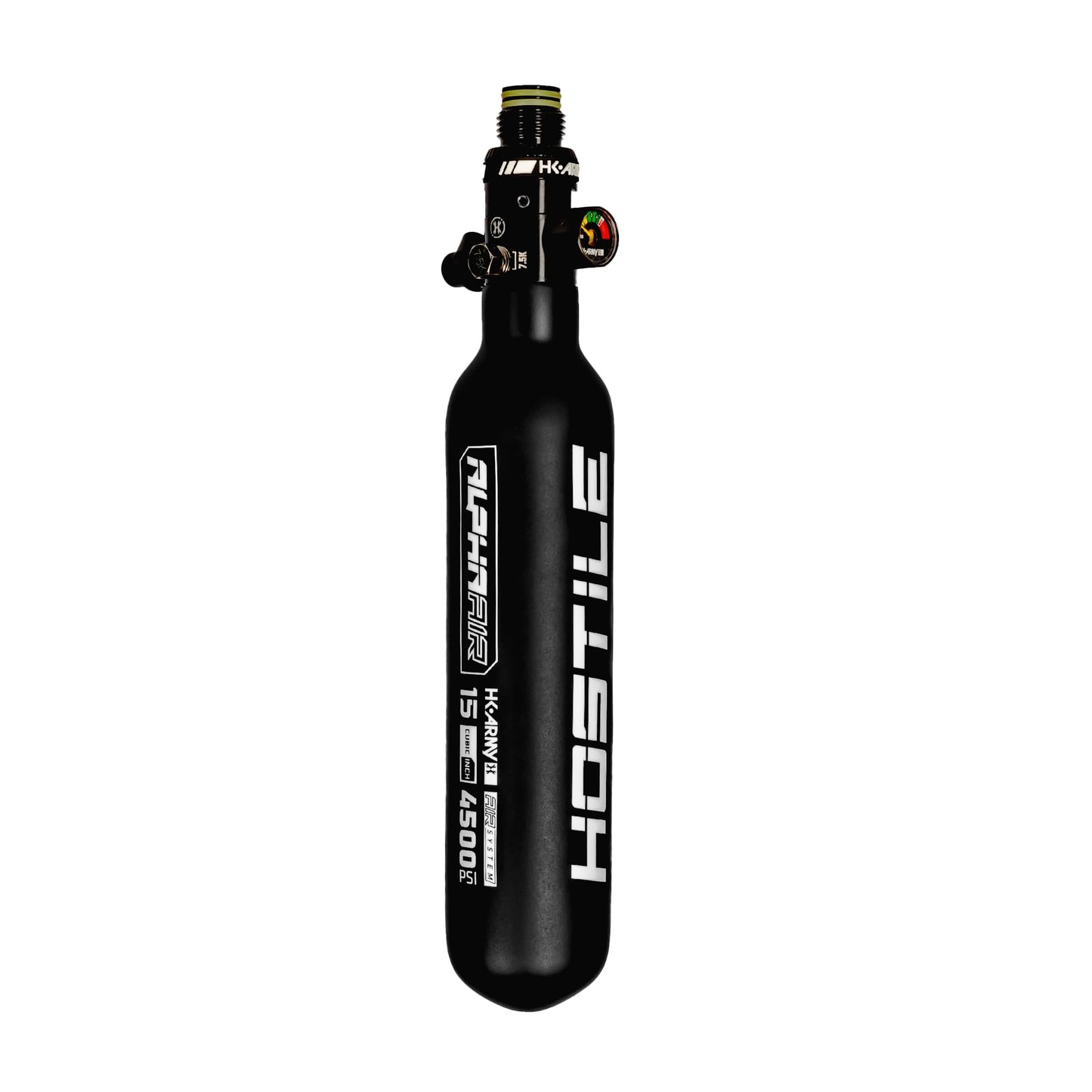 HK Army HPA Paintball Tank - Lightweight Alpha Air Carbon Fiber Compressed Air Tank - 15ci/4500 psi Phantom