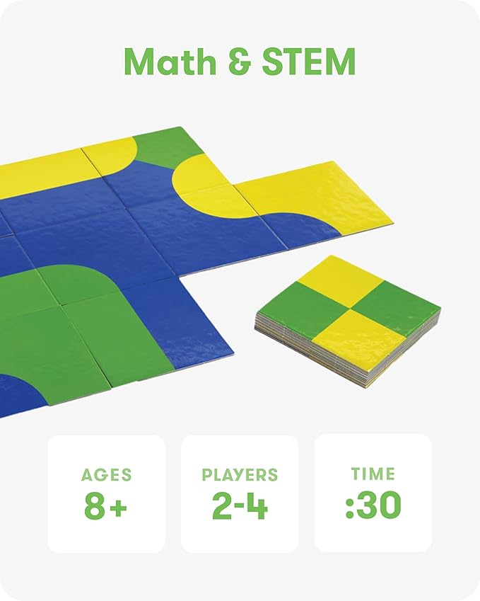 SimplyFun Trifusion – Visual Mapping Strategy Board Game for Kids 2-4 Players Ages 8 and Up – Spatial Reasoning Pattern Recognition &amp Planning – 30 Min Playtime – STEM Board Game