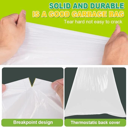 SWIHELP Tall Kitchen Trash Bags 13 Gallon Garbage Bags 50 Liters Plastic Trash