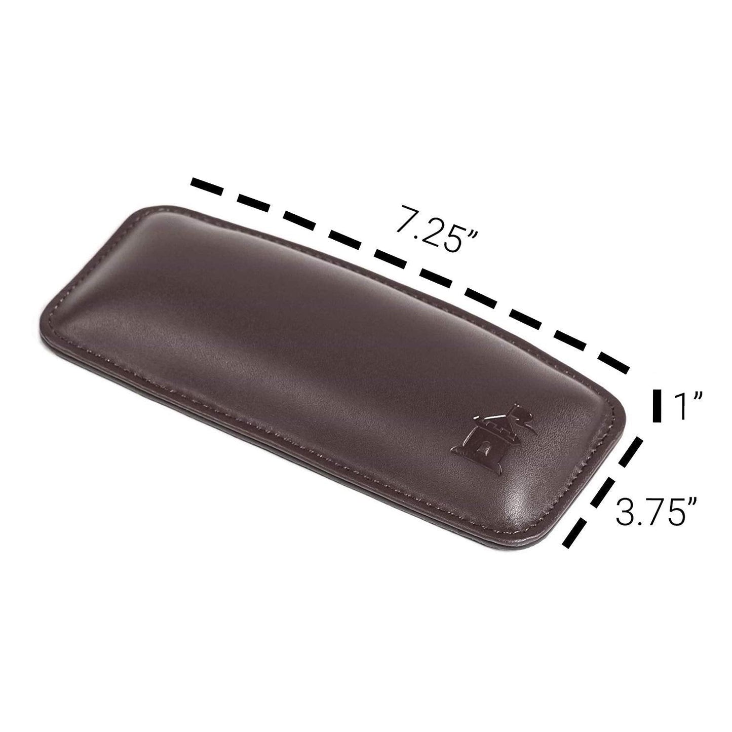 Motte by Castle – Leather Wrist Rest Cushion for Mice, Mouse Pads, and Laptops – Ergonomic Durable Wrist Pad with Anti-Slip Rubber Base (Woodland)