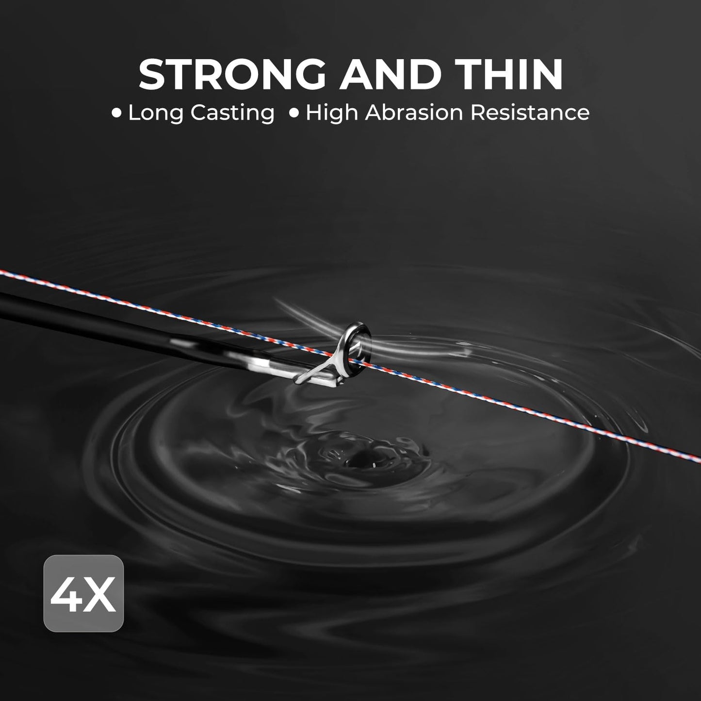 KastKing Superpower ColorShield Braided Fishing Line, Freedom, 65LB, 300Yards, X4