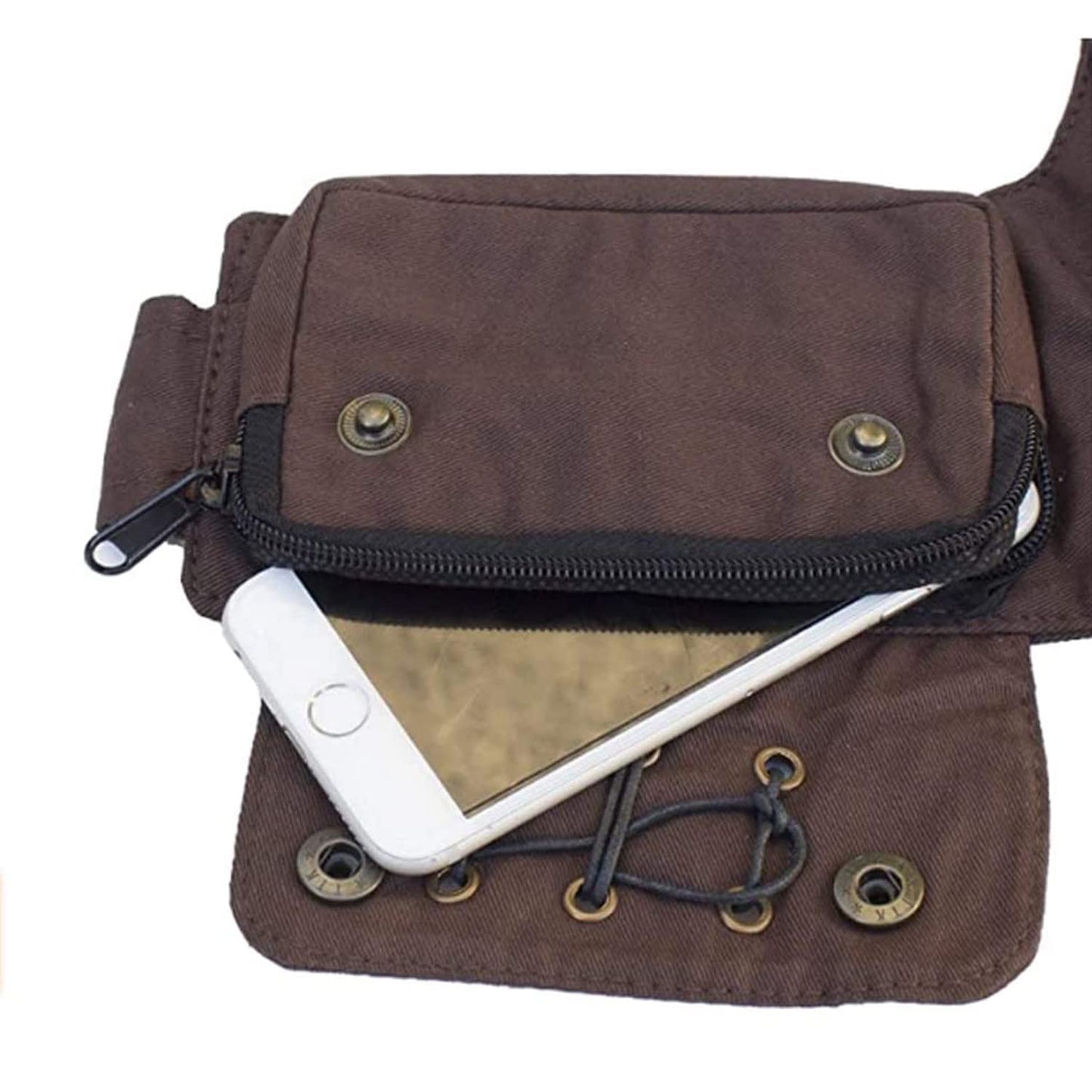 Renaissance QAZWSXE Festival Fanny Pack for Women - Waist Bag with Lace Design