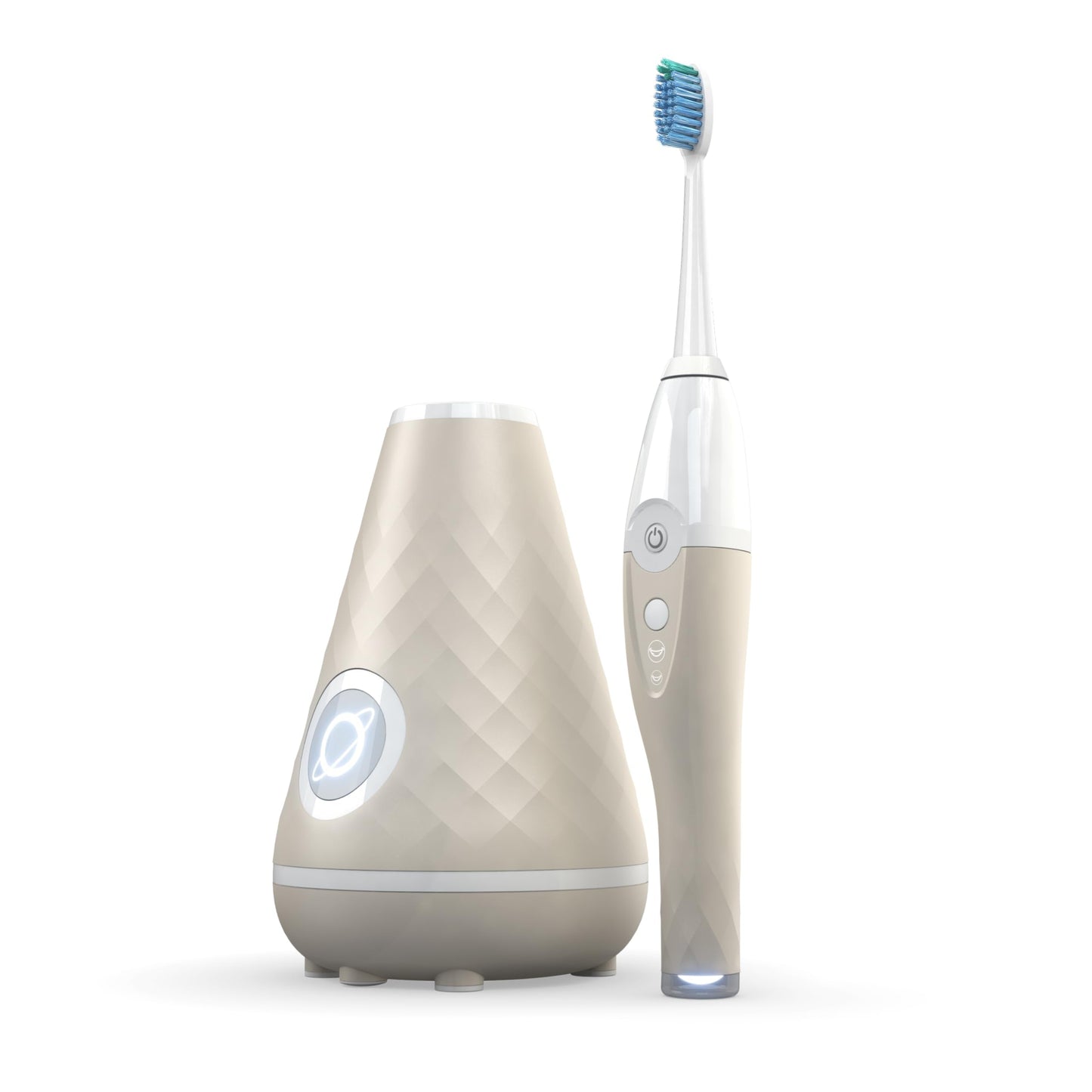 Tao Clean UV Sanitizing Sonic Toothbrush and Cleaning Station, Electric Toothbrush, Dual Speed Setting, White