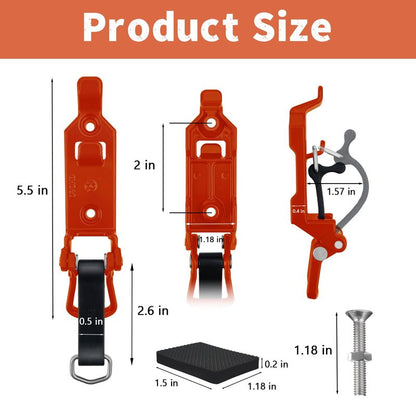 2 PCS Shovel Rack- Perfect Overlanding Gear and Off-Road Accessory for Trucks- Securely Mounts on Roof Rack- Tool Holder,Rubber Clamp Grip Mount Kit Fits Shovel Holder Wall Mount, and Pole Clamp