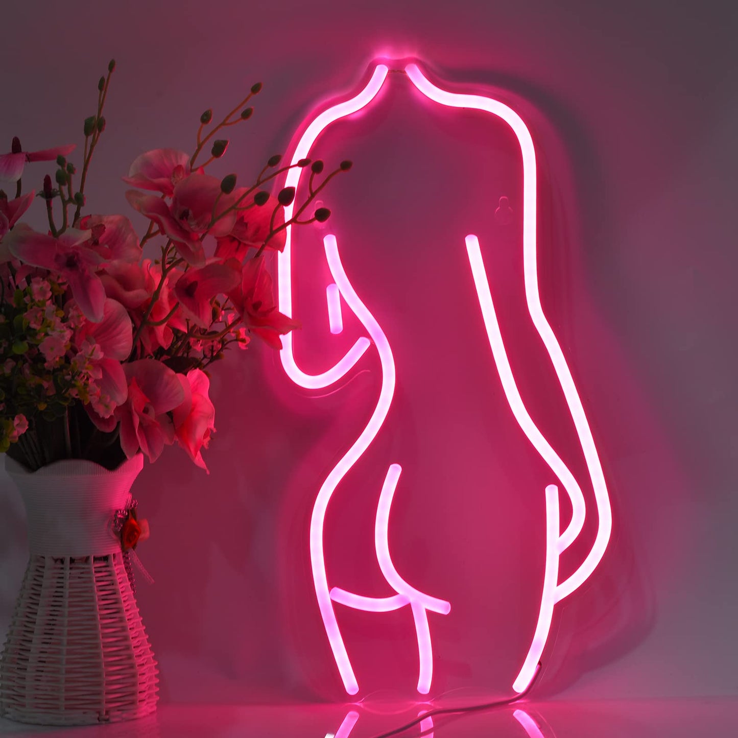 I'm So Happy You're Here Neon Sign for Wall Décor Dimmable LED Neon Light USB Powered Neon Art Signs Decor