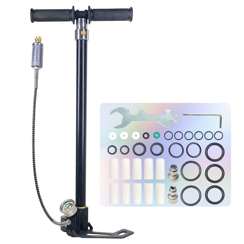 NDCYJG PCP Air Pump High Pressure Hand Pump 4500Psi 4 Stage Airgun Pump 30MPA Air Rifle Filling Stirrup Pump