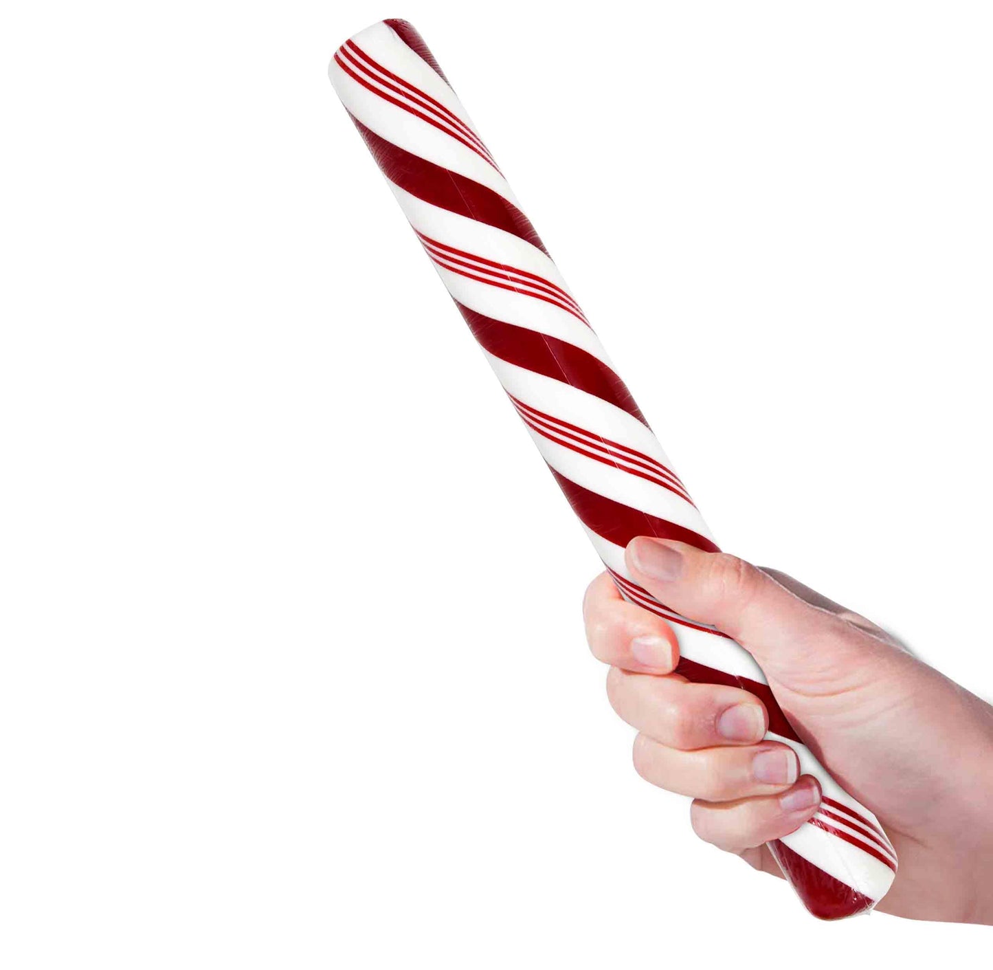Giant Candy Cane Stick Peppermint Flavor 2 lb Large Red White Striped