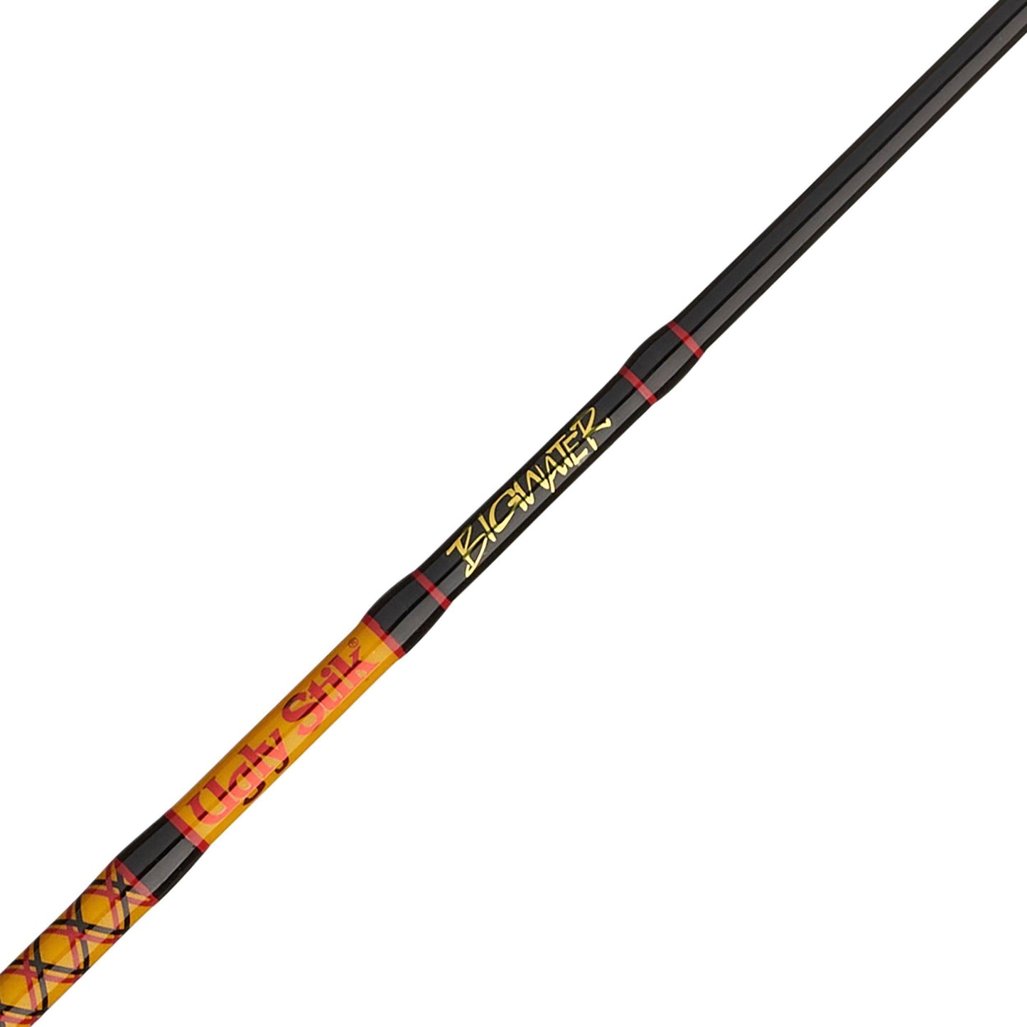 Ugly Stik Bigwater Spinning Reel and Fishing Rod Combo,Black/Red/Yellow