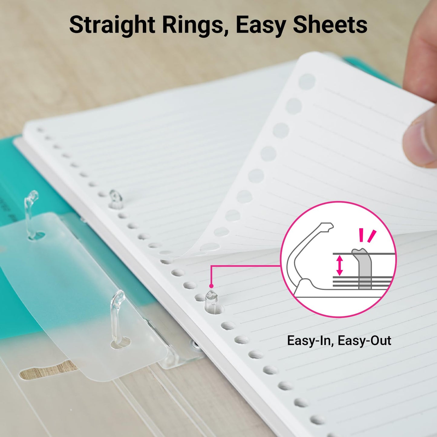KOKUYO 5 Subject Spiral Notebook Journal, Campus 110 Sheets A4 Refillable Notebook with Dividers Tabs, College Ruled Binder Notebook for Work School Note taking, Blue, Japan Import