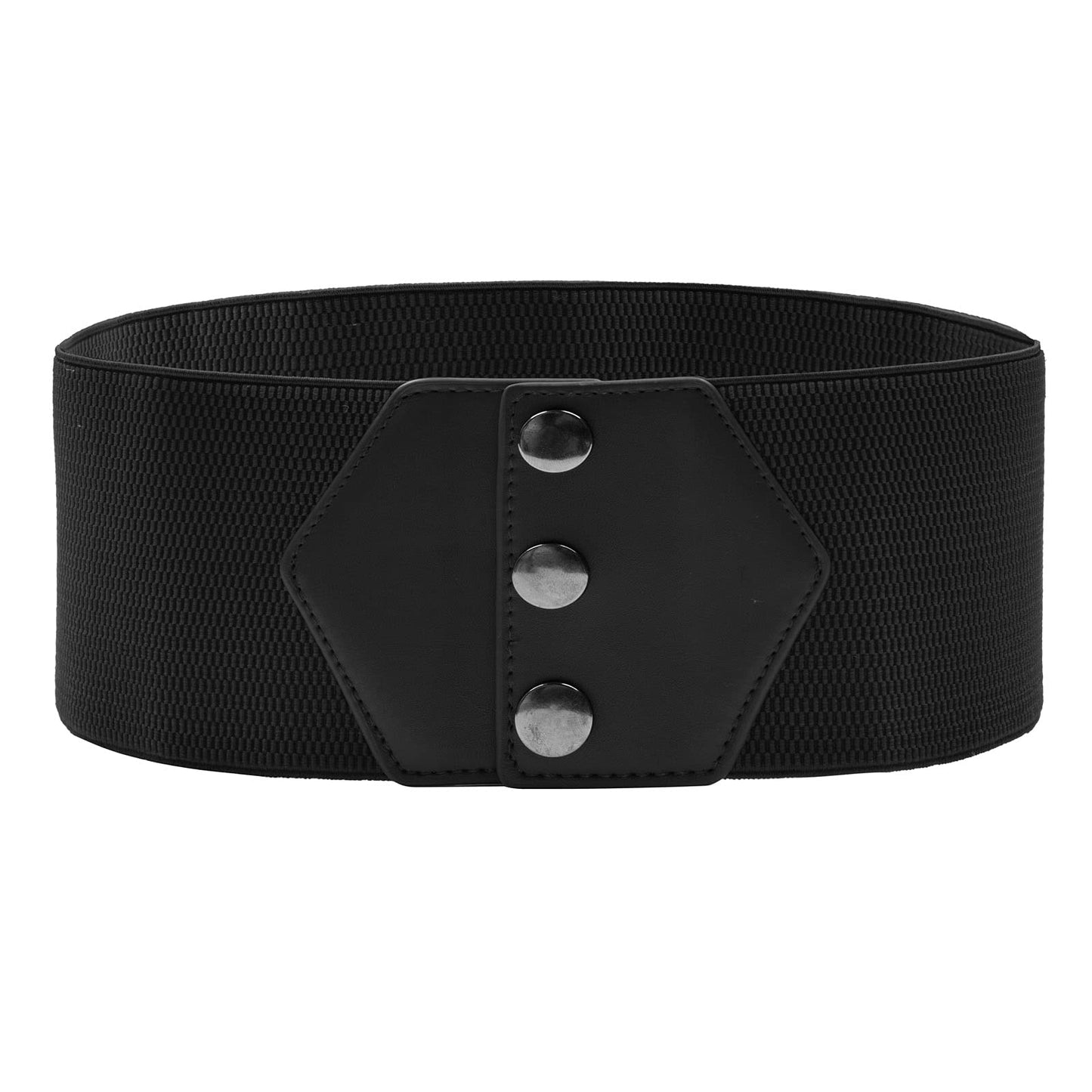 GRACE KARIN Womens 10cm Snap-Button Belt Wide Elastic Belt Ladies Stretchy Waistband Small