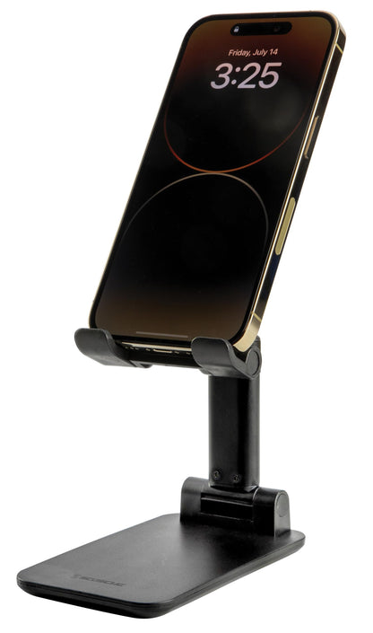Scosche SUFMPS-SP Universal Cell Phone Stand and Holder with Non-Slip Cradle, Foldable, Adjustable Non-Magnetic Mount for Home Office Desk or Travel Compatible with iPhone, Tablet and All Devices