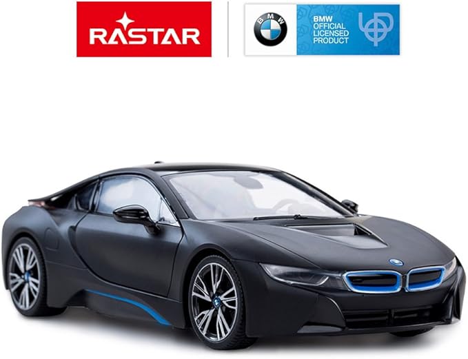 RASTAR Remote Control Car 1:14 BMW i8 Radio Remote Control Racing RC Toy Car Model Vehicle Open Doors by RC MattBlack