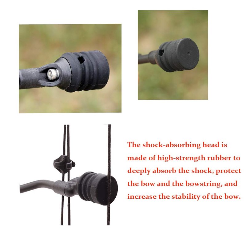 AMEYXGS String Stop Bracket String Decelerator Compound Bow Vibration Balance Stabilizer (Black)