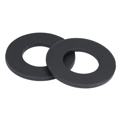 Black Washer Fits 3/8" Diameter Screw Size (50 pcs), 13/16" Outside Diameter, Steel with Weatherproof Black Ruspert Coating for Outdoor Use by Makers Bolt