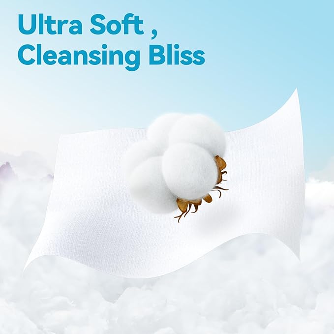 Winner Soft Face Towels, Upgraded Thicker 100% USDA Biobased Facial Towels