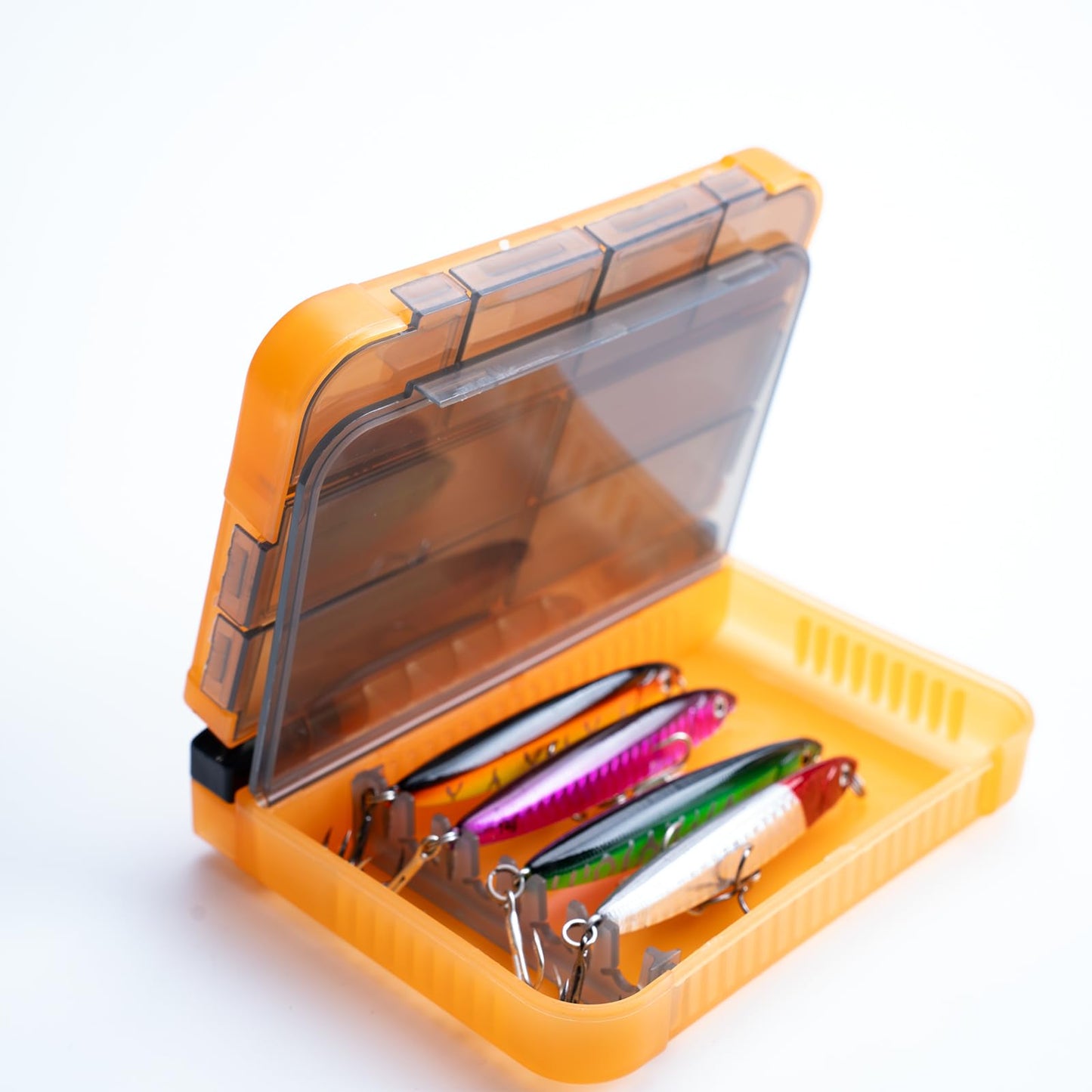 Tcakelox Mini Plastic Tackle Boxes for Small Tackle Box Organizer, Ideal for Fishing Storage Containers, Kayak Fly Boxes Large