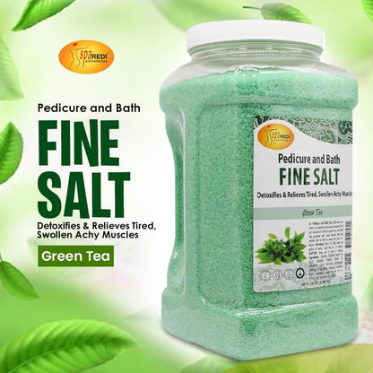 SPA REDI - Detox Foot Soak Pedicure and Bath Fine Salt, Lavender and Wildflower, 128 Oz - Made with Dead Sea Salts, Argan Oil, Coconut Oil, and Essential Oil, Hydrates, Softens and Moisturizes