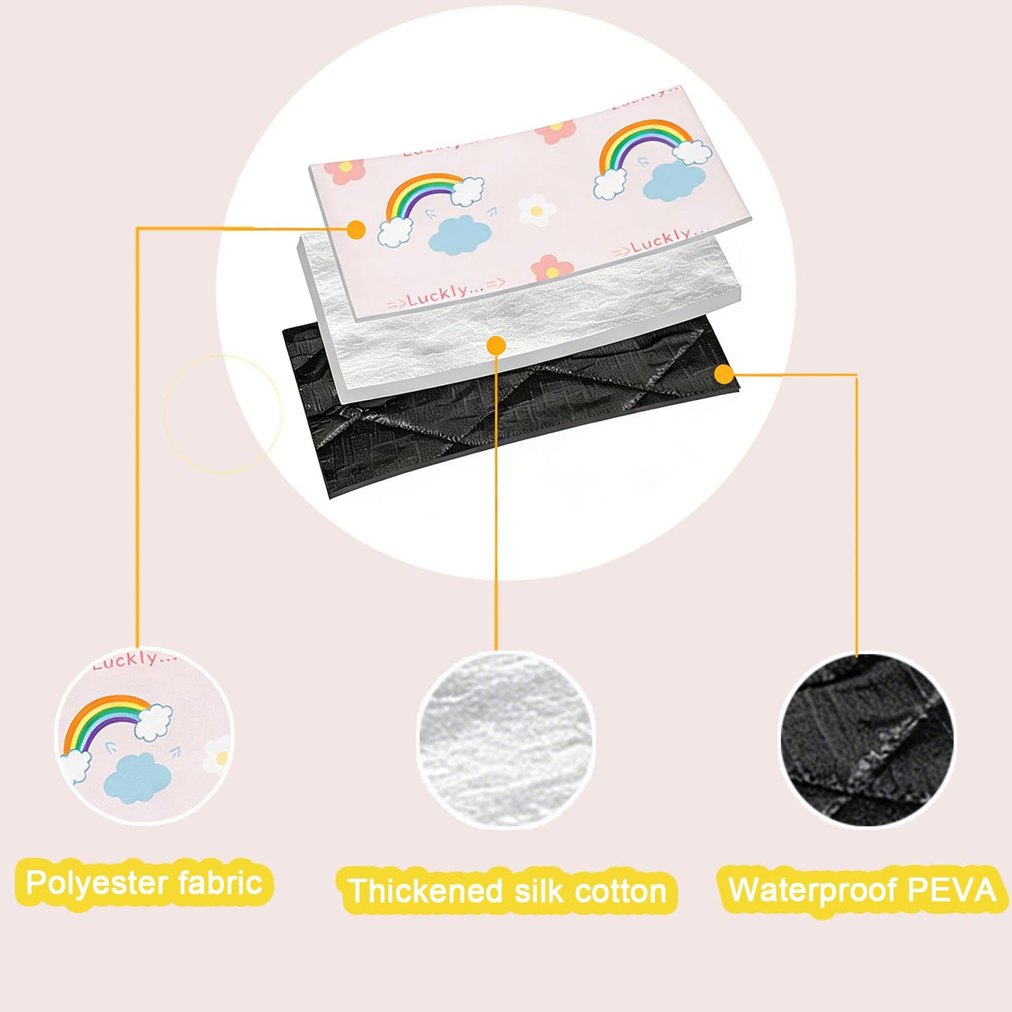 SIGUENOVA Large-Sized ultrasonic Picnic mat, Foldable and Machine-Washable, 60IN*80IN, Suitable for grasslands, Parks, Hiking Camping and Family Trips (Pink)