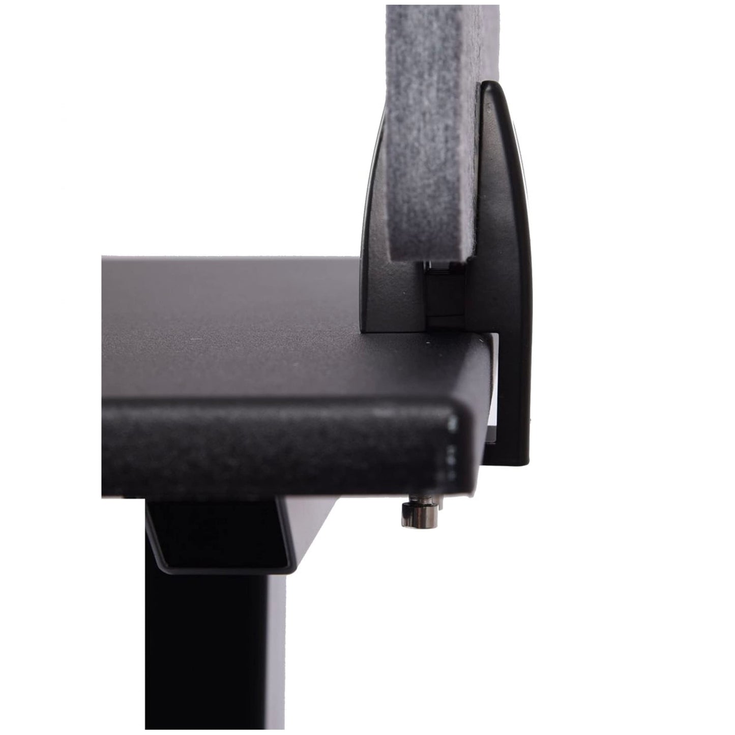 Stand Up Desk Store ReFocus Raw Clamp-On Acoustic Desk Divider Mounted Privacy Panel to Reduce Noise and Visual Distractions (Anthracite Gray, 23.6" x 16")