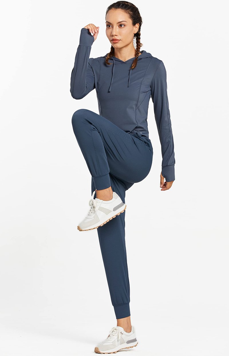 Libin Joggers for Women Petite/Regular/Tall Dance Sweatpants Athletic Workout Tapered Lounge Casual Teacher Pants for Running Yoga Cloths, Navy Blue M