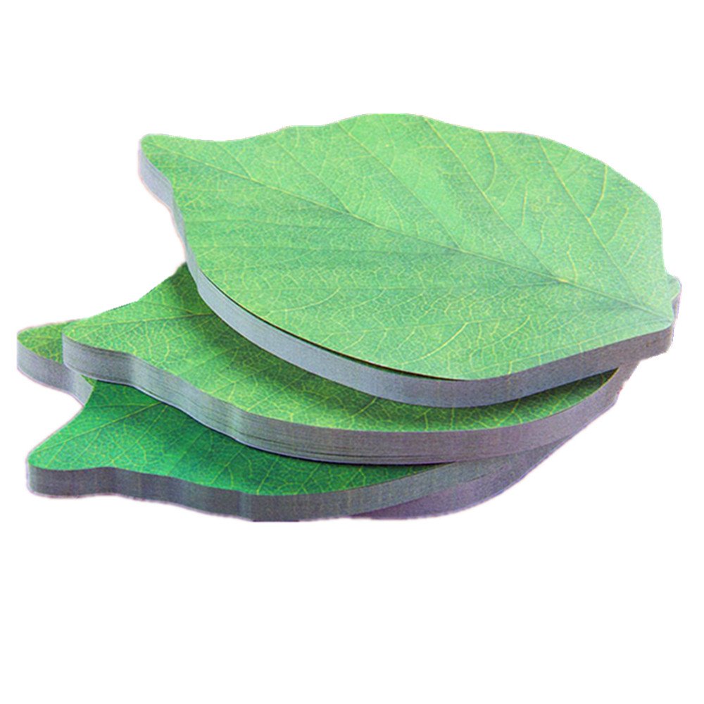 Funny live Leaf Sticky Note Pads Memo Pads Anti-Forgetting Reminder Note DIY Decoration Home Wall/Photo Wall Decoration,50 Sheets/Pad,8 Pads,400 Pages in Total
