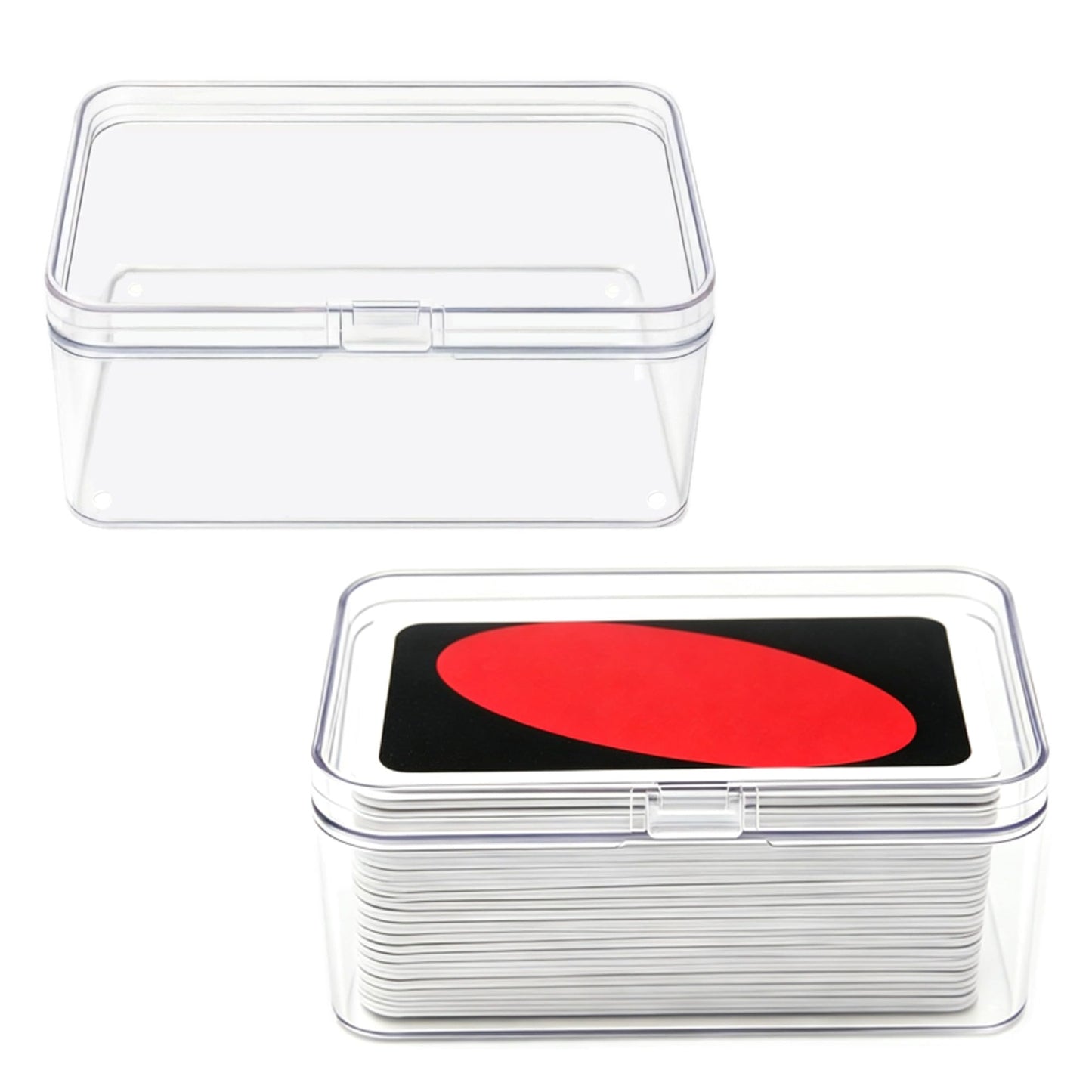 kediyoo 3PCS Card Case for UNO Card, Plastic Playing Card Case, Card Holder Box, Plastic Card Storage Box(NO Cards)