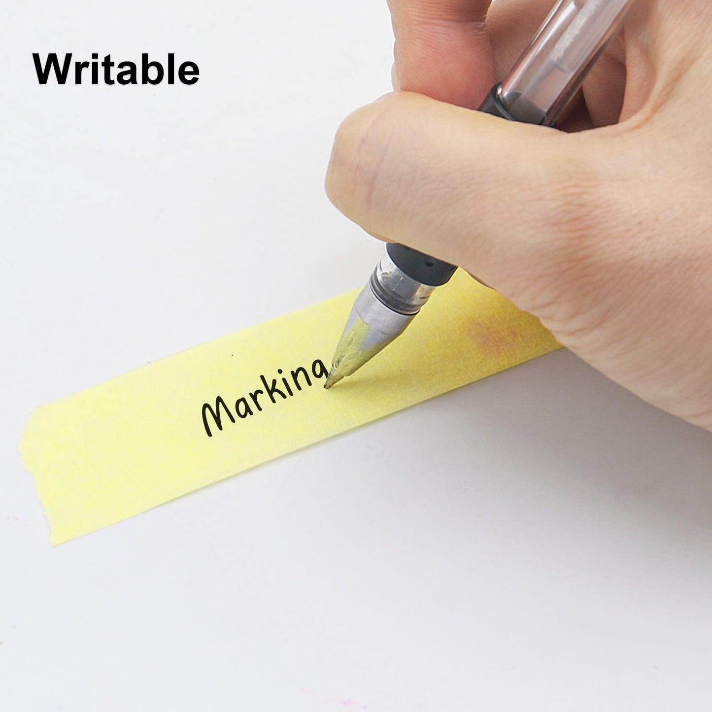 BOMEI PACK 10Rolls Yellow Painters Tape, General Purpose Yellow Masking Tape 0.75inch x 55yds, for Painting,Labeling,DIY Crafting,Decoration and School Projects, Total 550yds