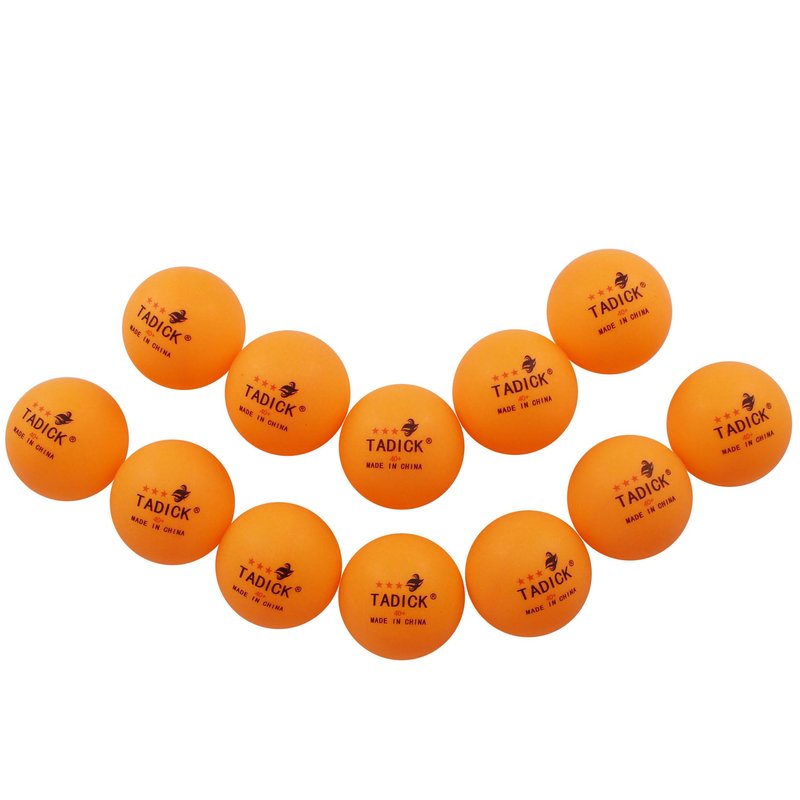 TADICK Quality 140 Pack Practice New Material Ping Pong Balls, 3-Star Training Table Tennis Balls, Bulk Pong Balls (Orange)