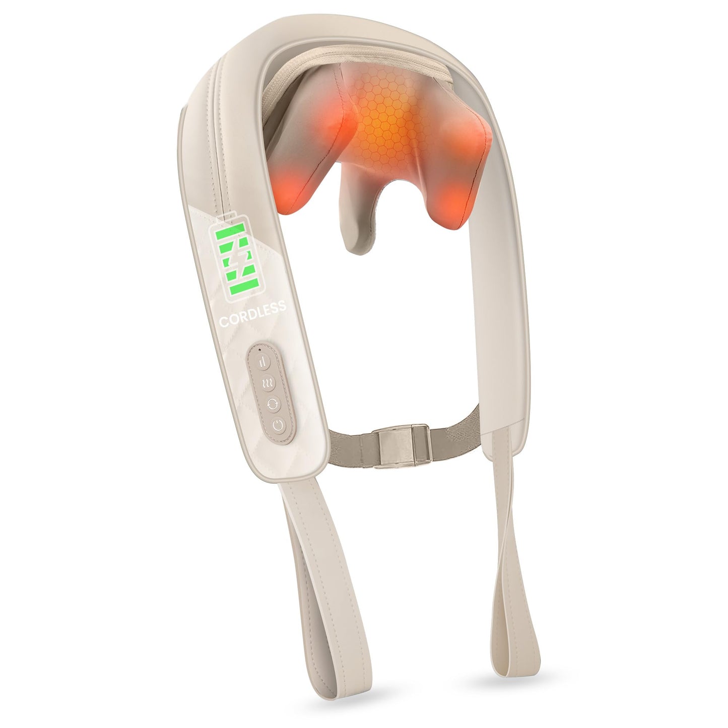 Snailax Neck Massager for Pain Relief Deep Tissue, Neck Massage with Heat, Cordless Massager for Back and Shoulder Pain, Deep Kneading Back Massager, Gift for Mom Dad