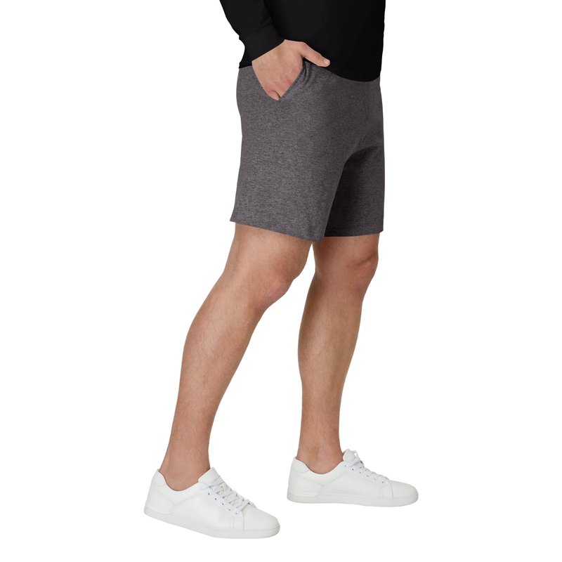 Hanes Mens Jersey Cotton With Pocket Workout-and-training-shorts, Charcoal Heather, X-Large US