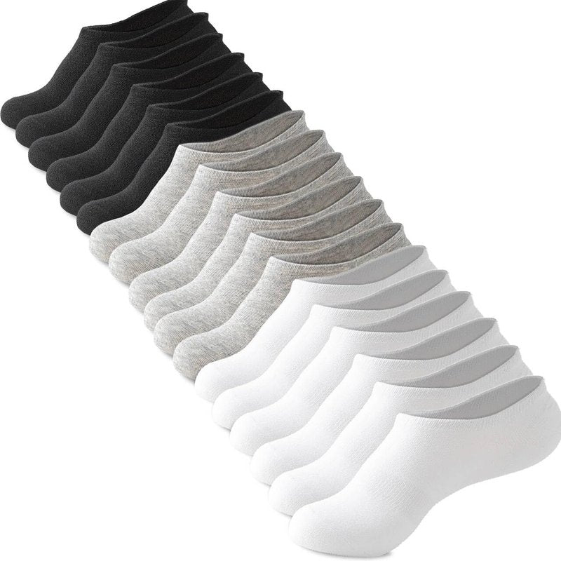 Loucey No Show Socks Invisible Socks Men Women Cushioned Low Cut Ankle Sock for Running Gym Hiking, 9 Pairs(mix colors Small)