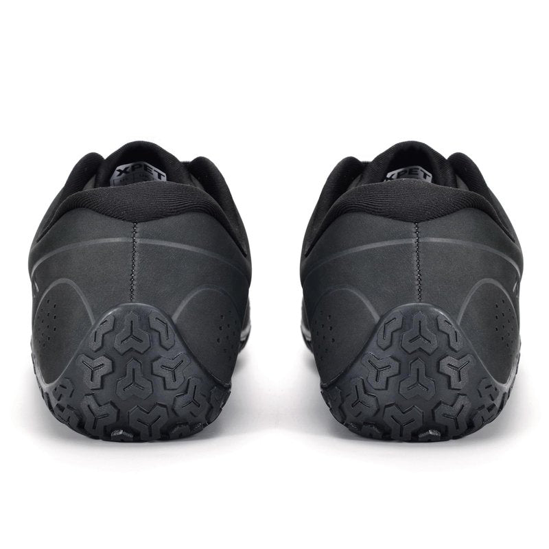 XPETI Men's Zen Trail Running Shoes | Wide Toe Box & Non-Slip Sole | Lightweight Breathable Mesh | for Hiking/Cross Training/Gym,Carbon Black 6.5