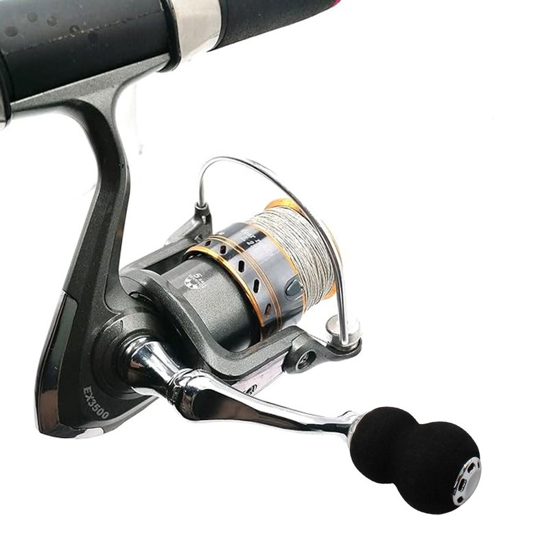 Jiozermi Fishing Spinning Reel Handle, Full Metal Reel Handle for Fishing Handle Replacement Parts, Suitable for Fishing Reel 1000-4000 Series