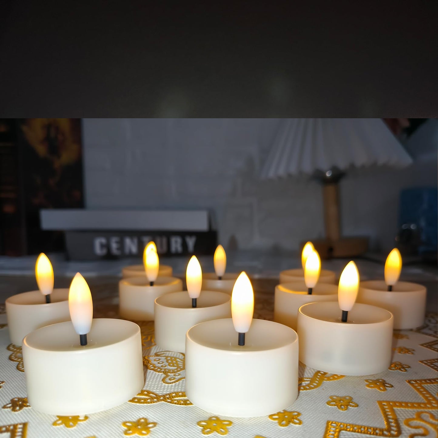 Flameless LED Tealight Candles, Battery Operated Fake LED Lights Electric Flickering Tea Lights for Wedding Party Halloween Christmas Party Theme Party, Holiday Decor Home Decorations, Set of 36
