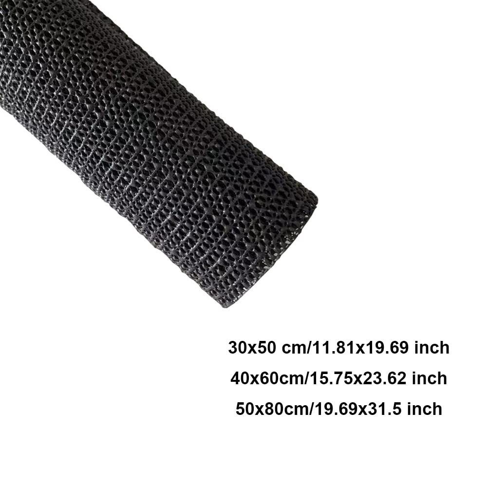 TopHomer Non Slip Area Rug Pad Gripper Slip-Stop Super Grip Cushioned Non-Slip Rug Pad for Beds, Sofas, Bay Windows, Carpets, Dining Tables(Black, 40cmx60cm)