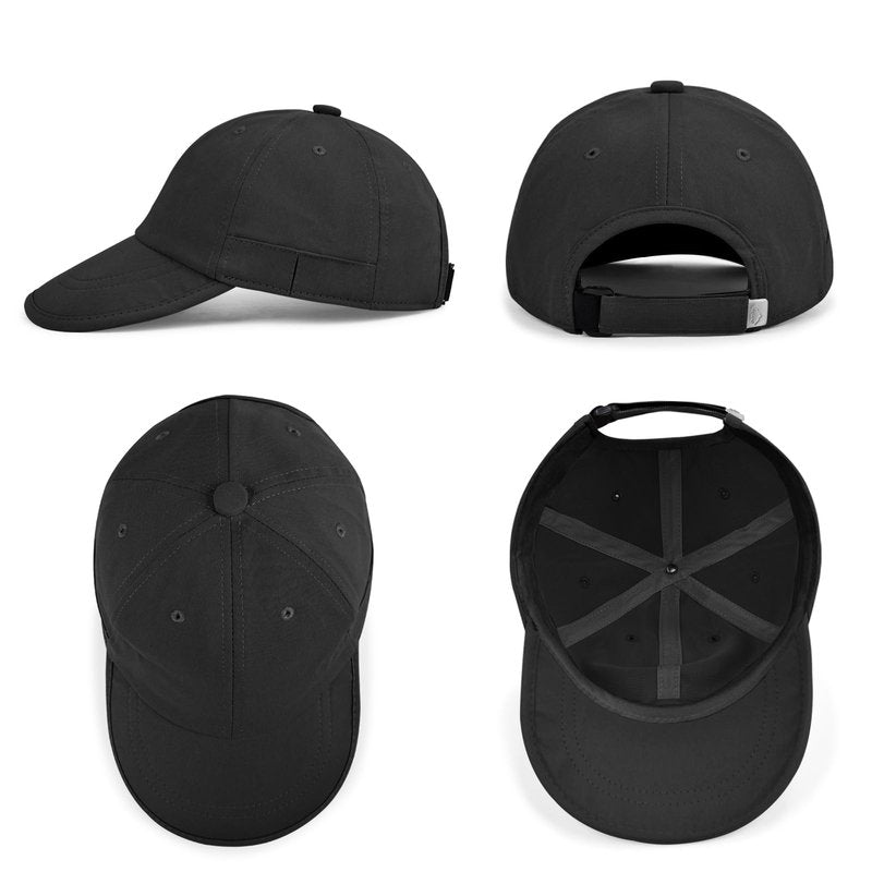 ZOORON Baseball Cap for Men Women, Dad Hat Unstructured Low Profile, Soft Brim Adjustable Plain Baseball Hat for Outdoor Golf(1 Pack-Black)