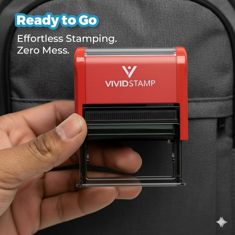 Unofficial Transcript Self Inking Rubber Stamp (Red Ink) - X-Large