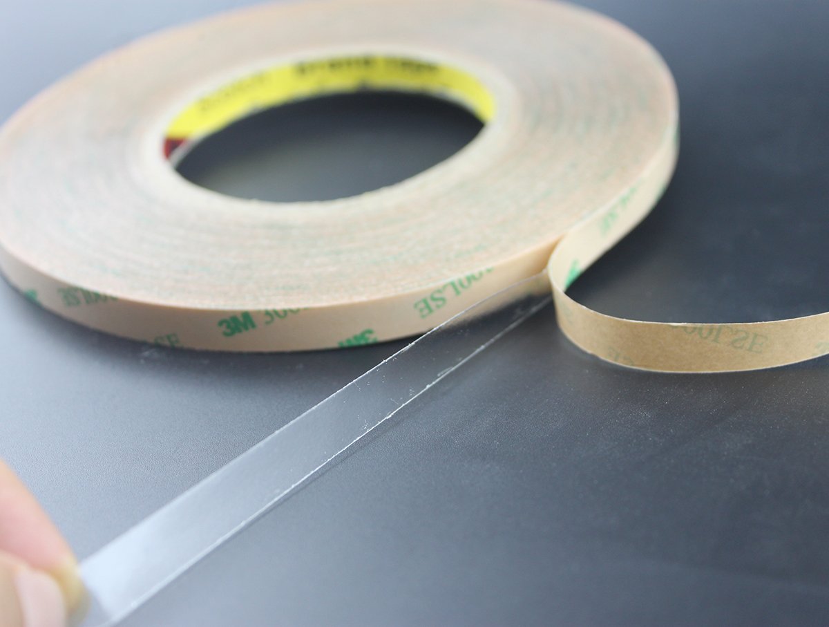 REXTiN 50M Meters 10MM Double Sided Tape Adhesive Stronger Stick for 5050 5630 SMD LED Strip Lights 1 (10mm Tape Strong Adhesive)